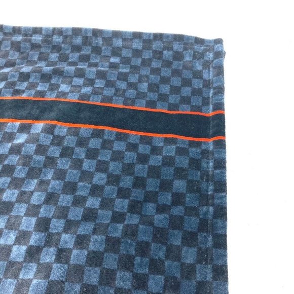 Authentic LOUIS VUITTON M73393 Damier Cobalt Cobalt Lace beach towel bath towel - Picture 12 of 13